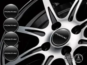 Pontiac Autocollants Jantes Design Bombé Élégant Emblème